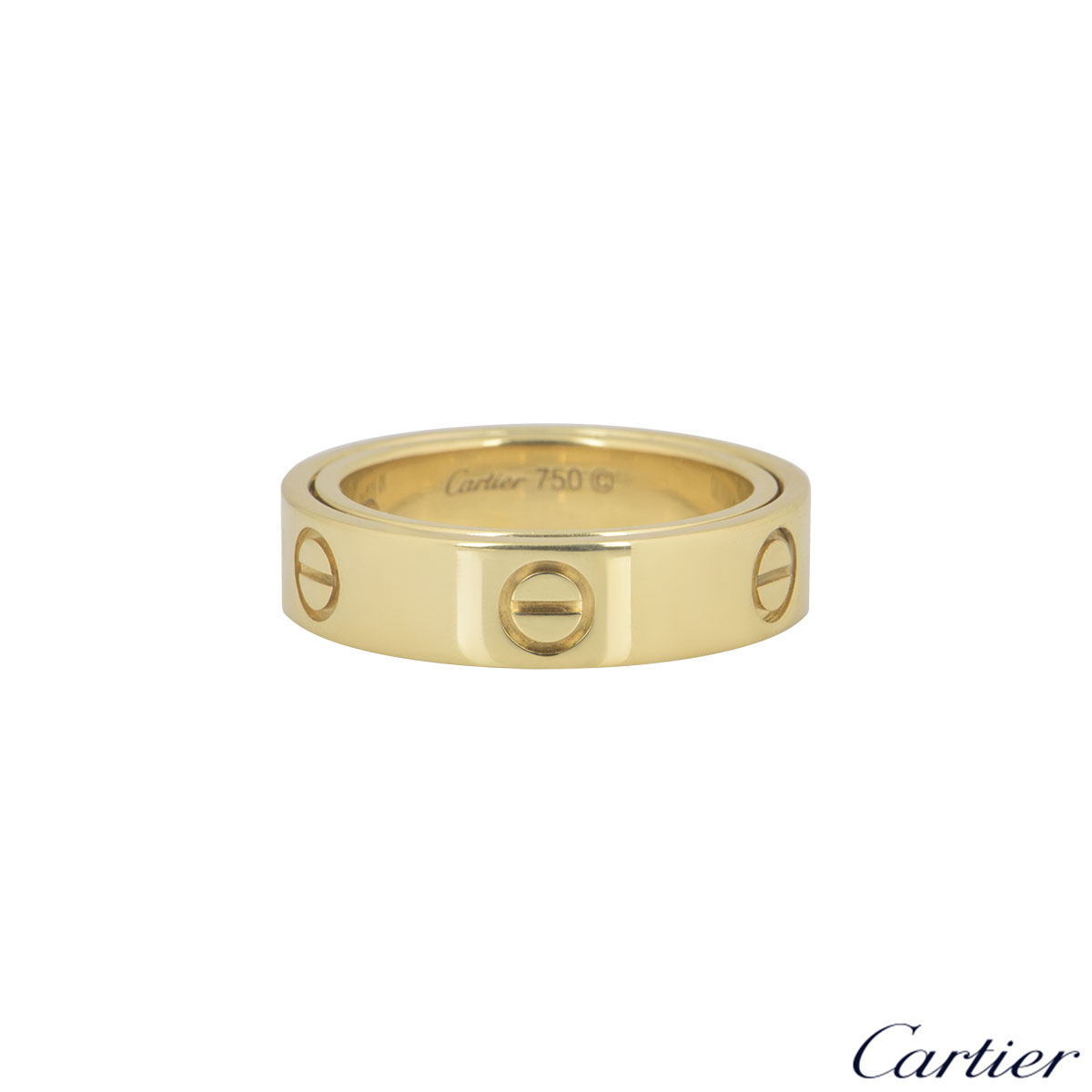 Cartier Yellow Gold Double Love Ring | Rich Diamonds